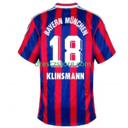 FC Bayern Mnichov Klinsmann 18 1995 1997 Retro Domácí Dres Krátký rukáv Muže Fotbalové Dresy