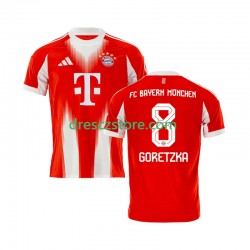 FC Bayern Mnichov Leon Goretzka 8 Domácí Dres 2025-2026 Krátký rukáv Muže Fotbalové Dresy