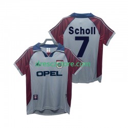 FC Bayern Mnichov Scholl 7 Retro Alternativní Dres 1998 1999 Krátký rukáv Muže Fotbalové Dresy