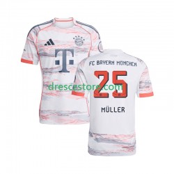 FC Bayern Mnichov Thomas Muller 25 Venkovní Dres 2025-2026 Krátký rukáv Muže Fotbalové Dresy