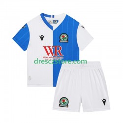Blackburn Rovers Domácí Dres 2025-2026 Krátký rukáv Děti Fotbalové Dresy