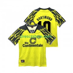 Borussia Dortmund Moller 10 1995 Retro Domácí Dres 1994 Krátký rukáv Muže Fotbalové Dresy