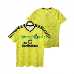 Borussia Dortmund 1988 1989 Retro Domácí Dres Krátký rukáv Muže Fotbalové Dresy