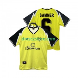 Borussia Dortmund SAMMER 6 1995 1996 Retro Domácí Dres Krátký rukáv Muže Fotbalové Dresy