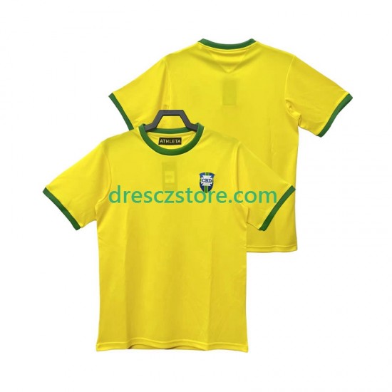 Brazílie 1970 Retro Domácí Dres Krátký rukáv Muže Fotbalové Dresy