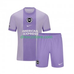 Brighton Hove Albion Venkovní Dres 2025-2026 Krátký rukáv Děti Fotbalové Dresy