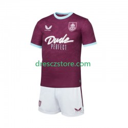 Burnley Domácí Dres 2025-2026 Krátký rukáv Děti Fotbalové Dresy