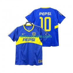 CA Boca Juniors PEPSI 10 2003 Retro Domácí Dres 2004 Krátký rukáv Muže Fotbalové Dresy