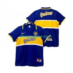 CA Boca Juniors 1997 Retro Domácí Dres 1998 Krátký rukáv Muže Fotbalové Dresy