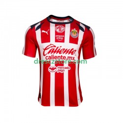 CD Guadalajara Domácí Dres 2025-2026 Krátký rukáv Muže Fotbalové Dresy