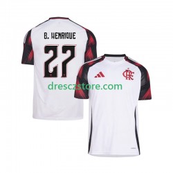 CR Flamengo Bruno Henrique 27 Venkovní Dres 2025-2026 Krátký rukáv Muže Fotbalové Dresy