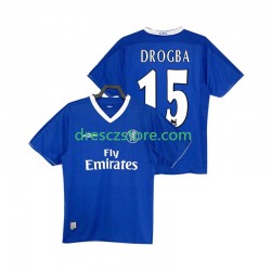 Chelsea DROGBA 15 2003 2005 Retro Domácí Dres Krátký rukáv Muže Fotbalové Dresy