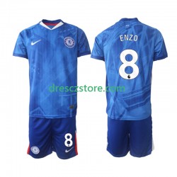 Chelsea Enzo Fernandez 8 Domácí Dres 2025-2026 Krátký rukáv Děti Fotbalové Dresy