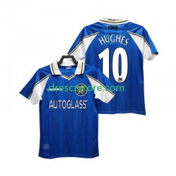 Chelsea HUGHES 10 1997 Retro Domácí Dres 1999 Krátký rukáv Muže Fotbalové Dresy