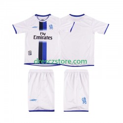 Chelsea 2003 Retro Venkovní Dres 2004 Krátký rukáv Děti Fotbalové Dresy