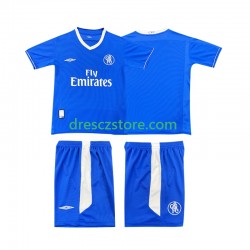 Chelsea 2003 2005 Retro Domácí Dres Krátký rukáv Děti Fotbalové Dresy