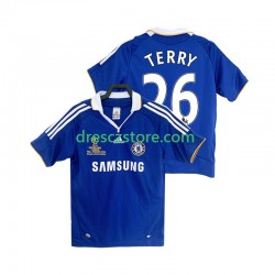 Chelsea TERRY 26 2007 Retro Domácí Dres 2008 Krátký rukáv Muže Fotbalové Dresy