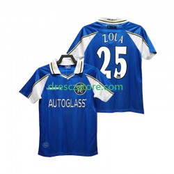 Chelsea ZOLA 25 1997 Retro Domácí Dres 1999 Krátký rukáv Muže Fotbalové Dresy
