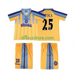 Chelsea ZOLA 25 1995 1997 Retro Venkovní Dres Krátký rukáv Děti Fotbalové Dresy