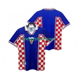 Chorvatsko Retro Venkovní Dres 1998 Krátký rukáv Muže Fotbalové Dresy
