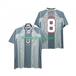 Anglie CASCOIGNE 8 1996 Retro Venkovní Dres Krátký rukáv Muže Fotbalové Dresy