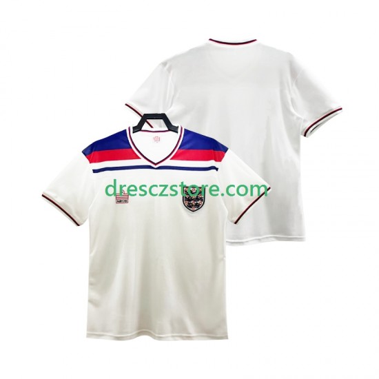 Anglie 1982 Retro Domácí Dres Krátký rukáv Muže Fotbalové Dresy