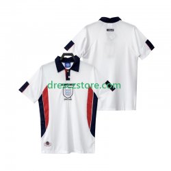 Anglie Retro Domácí Dres 1998 Krátký rukáv Muže Fotbalové Dresy