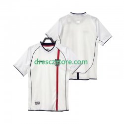 Anglie Retro Domácí Dres 2002 Krátký rukáv Muže Fotbalové Dresy