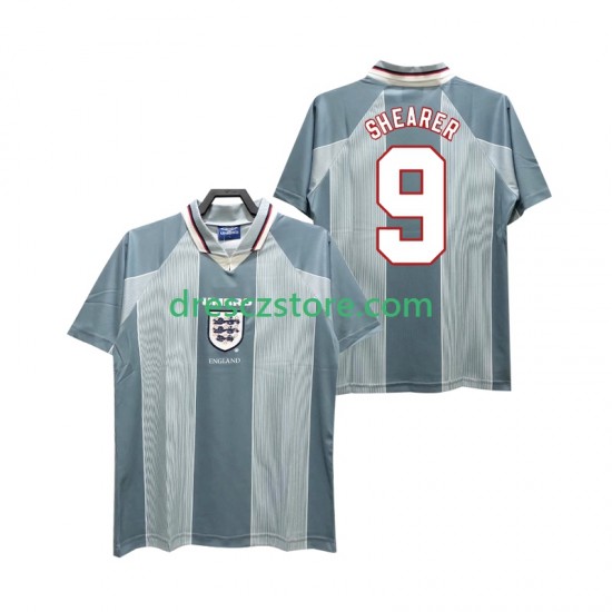 Anglie SHEARER 9 1996 Retro Venkovní Dres Krátký rukáv Muže Fotbalové Dresy