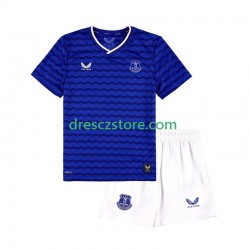 Everton Domácí Dres 2025-2026 Krátký rukáv Děti Fotbalové Dresy