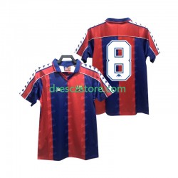 FC Barcelona 8 1992 1995 Retro Domácí Dres Krátký rukáv Muže Fotbalové Dresy