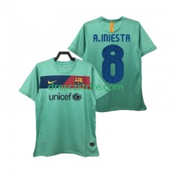 FC Barcelona A INIESTA 8 Retro Venkovní Dres 2011 2010 Krátký rukáv Muže Fotbalové Dresy
