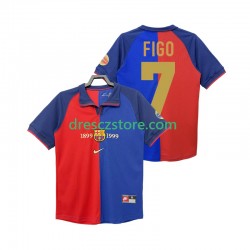FC Barcelona FIGO 7 1990 2000 Retro Domácí Dres Krátký rukáv Muže Fotbalové Dresy