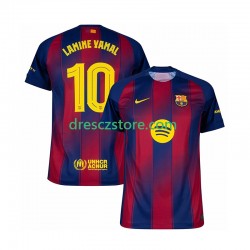 FC Barcelona Lamine Yamal 10 Champions League Domácí Dres 2025-2026 Krátký rukáv Muže Fotbalové Dresy