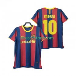 FC Barcelona Lionel Messi 10 Retro Domácí Dres 2011 2010 Krátký rukáv Muže Fotbalové Dresy