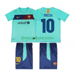 FC Barcelona Lionel Messi 10 Retro Venkovní Dres 2011 2010 Krátký rukáv Děti Fotbalové Dresy