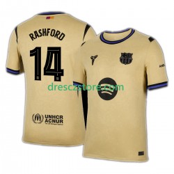 FC Barcelona Marcus Rashford 14 UCL Venkovní Dres 2025-2026 Krátký rukáv Muže Fotbalové Dresy