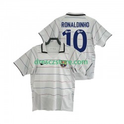FC Barcelona RONALDINHO 10 2003 Retro Venkovní Dres 2004 Krátký rukáv Muže Fotbalové Dresy