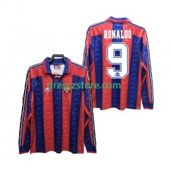 FC Barcelona RONALDO 9 1996 1997 Retro Domácí Dres Dlouhý rukáv Muže Fotbalové Dresy