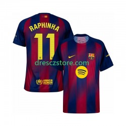 FC Barcelona Raphinha 11 Domácí Dres 2025-2026 Krátký rukáv Muže Fotbalové Dresy