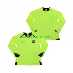 FC Barcelona 2005 Retro Venkovní Dres 2006 Dlouhý rukáv Muže Fotbalové Dresy