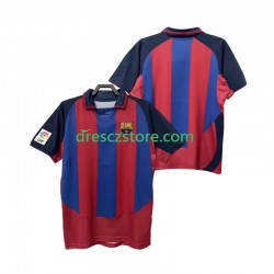 FC Barcelona 2003 Retro Domácí Dres 2004 Krátký rukáv Muže Fotbalové Dresy