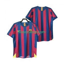 FC Barcelona 2005 Retro Domácí Dres 2006 Krátký rukáv Muže Fotbalové Dresy