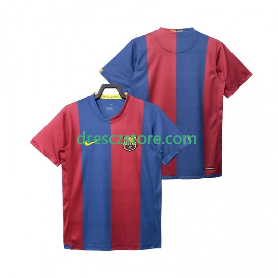 FC Barcelona 2007 Retro Domácí Dres 2006 Krátký rukáv Muže Fotbalové Dresy