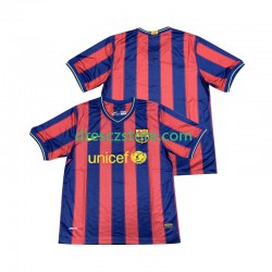 FC Barcelona 2009 Retro Domácí Dres 2010 Krátký rukáv Muže Fotbalové Dresy