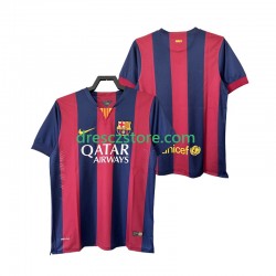 FC Barcelona 2014 2015 Retro Domácí Dres Krátký rukáv Muže Fotbalové Dresy