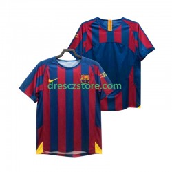 FC Barcelona Champions League 2005 Retro Domácí Dres 2006 Krátký rukáv Muže Fotbalové Dresy