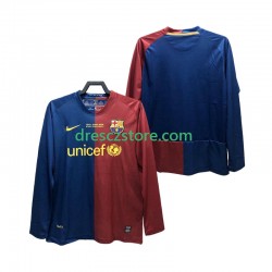 FC Barcelona Champions League 2009 Retro Domácí Dres 2008 Dlouhý rukáv Muže Fotbalové Dresy