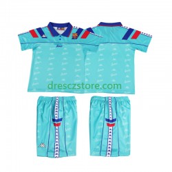 FC Barcelona 1992 1995 Retro Venkovní Dres Krátký rukáv Děti Fotbalové Dresy