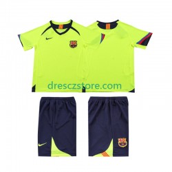 FC Barcelona 2005 Retro Venkovní Dres 2006 Krátký rukáv Děti Fotbalové Dresy
